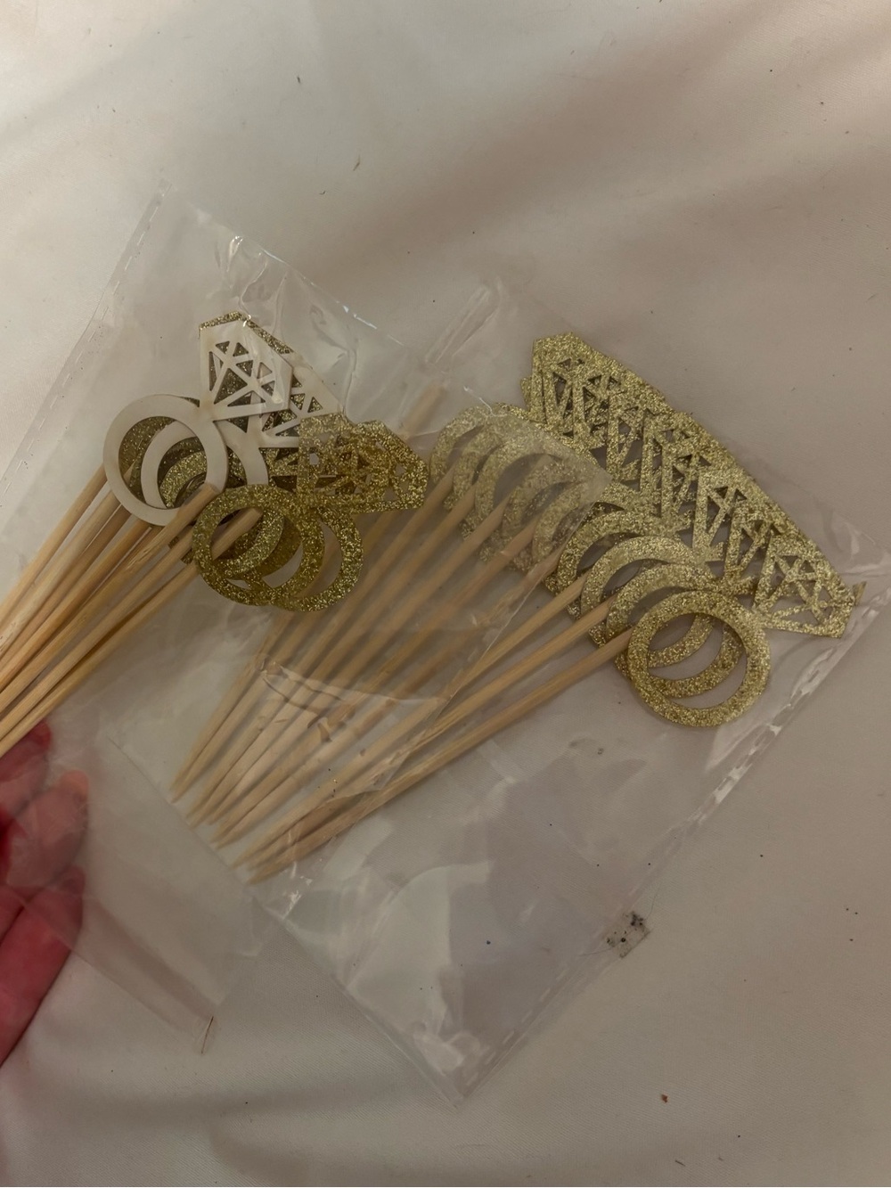 Gold ring toothpicks